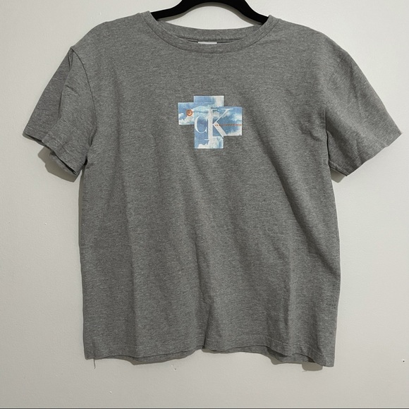 Vintage Gray Calvin Klein Jeans Tee - Picture 1 of 3